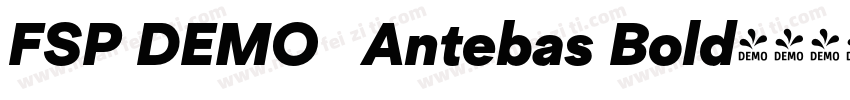 FSP DEMO   Antebas Bold字体转换